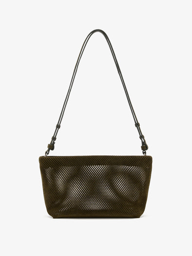Proenza Schouler Back image of Bond Bag in Perforated Suede in Olive