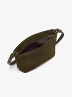 Proenza Schouler Aerial image of Bond Bag in Perforated Suede in Olive