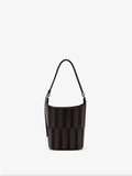 Proenza Schouler Back image of Mini Bucket Bag in Intarsia in BlackEspresso