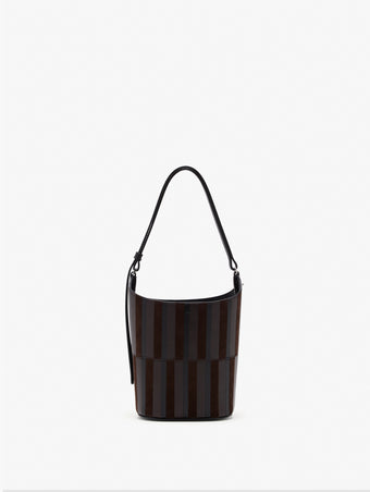 Proenza Schouler Back image of Mini Bucket Bag in Intarsia in BlackEspresso