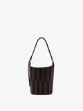 Proenza Schouler Back image of Mini Bucket Bag in Intarsia in BlackEspresso