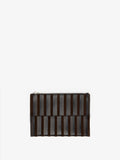 Proenza Schouler Front image of Zip Pouch in Intarsia in BlackEspresso
