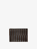 Proenza Schouler Front image of Zip Pouch in Intarsia in BlackEspresso