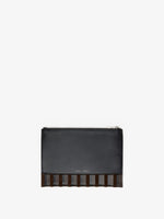 Proenza Schouler Back image of Zip Pouch in Intarsia in BlackEspresso