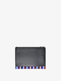 Proenza Schouler Back image of Zip Pouch in Intarsia in CobaltRust Multi