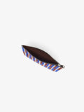 Proenza Schouler Aerial image of Zip Pouch in Intarsia in CobaltRust Multi