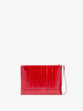 Proenza Schouler Front image of Zip Pouch in Eel in Red