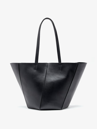 Proenza Schouler Front image of Hex Tote in European Calf in Black