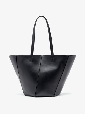 Proenza Schouler Front image of Hex Tote in European Calf in Black