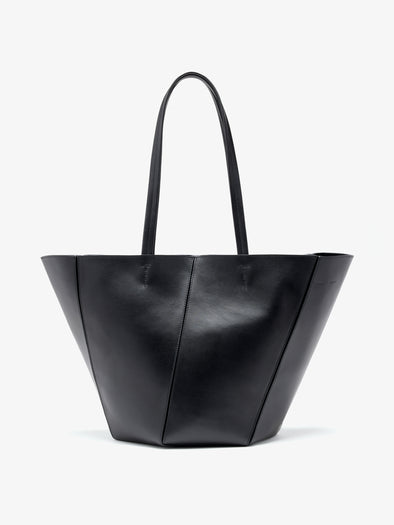 Proenza Schouler Front image of Hex Tote in European Calf in Black