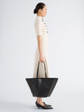 Proenza Schouler Image of model wearing Hex Tote in European Calf in Black