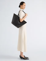 Proenza Schouler Image of model wearing Hex Tote in European Calf in Black