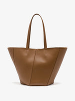 Proenza Schouler Front image of Hex Tote in European Calf in Walnut