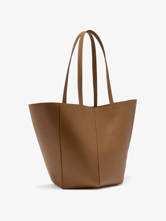 Proenza Schouler Side image of Hex Tote in European Calf in Walnut