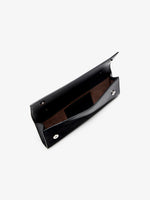 Proenza Schouler Aerial image of Hex Clutch in European Calf and Lux Suede in Black