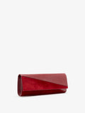 Proenza Schouler Side image of Hex Clutch in European Calf and Lux Suede in Madder