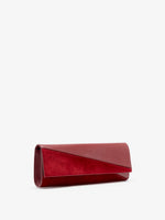 Proenza Schouler Side image of Hex Clutch in European Calf and Lux Suede in Madder