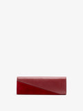 Proenza Schouler Back image of Hex Clutch in European Calf and Lux Suede in Madder