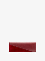 Proenza Schouler Back image of Hex Clutch in European Calf and Lux Suede in Madder