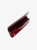 Proenza Schouler Aerial image of Hex Clutch in European Calf and Lux Suede in Madder