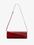 Proenza Schouler Front image of Days Tote in Soft Suede in Chocolate with sides cinched