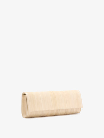Proenza Schouler Side image of Hex Clutch in Eel in Ivory