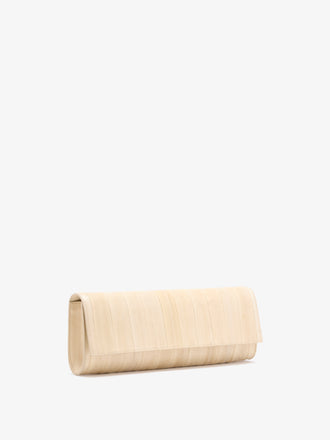 Proenza Schouler Side image of Hex Clutch in Eel in Ivory