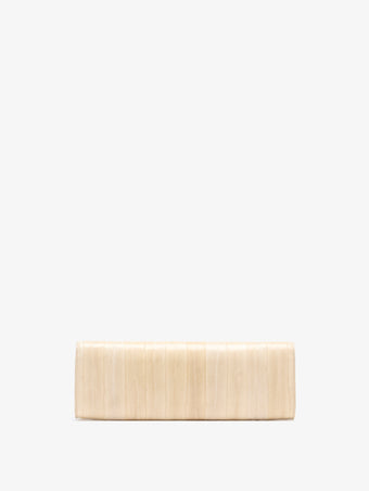 Proenza Schouler Back image of Hex Clutch in Eel in Ivory