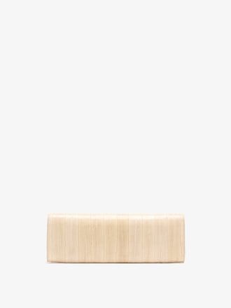 Proenza Schouler Back image of Hex Clutch in Eel in Ivory