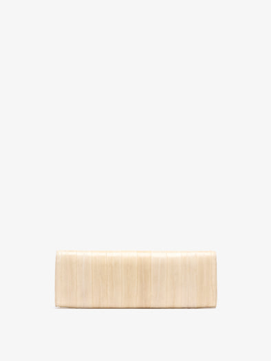 Proenza Schouler Back image of Hex Clutch in Eel in Ivory