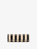 Proenza Schouler Front image of Hex Clutch in Striped Eel in Black Ivory