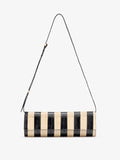 Proenza Schouler Front image of Hobo Slide Bag in Soft Suede in Olive cinched