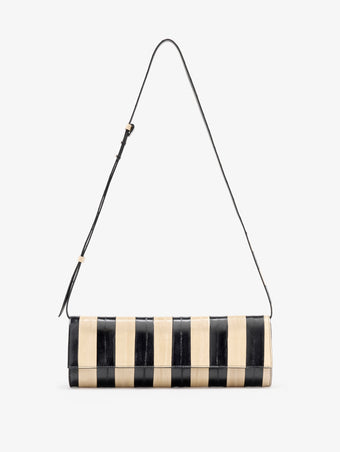 Proenza Schouler Front image of Hobo Slide Bag in Soft Suede in Olive cinched