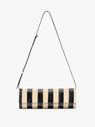 Proenza Schouler Front image of Hobo Slide Bag in Soft Suede in Olive cinched