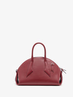 Proenza Schouler Front image of Small Bowler Bag in European Calf in Madder