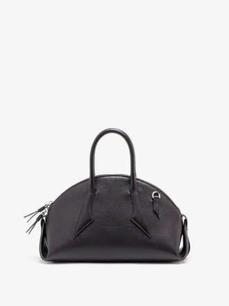 Proenza Schouler Back image of Small Bowler Bag in Shiny Goat in Ebony