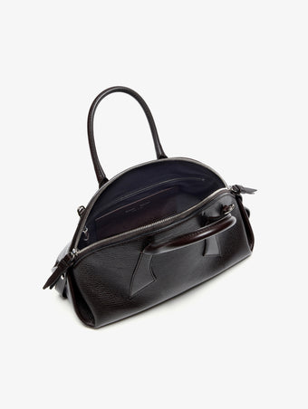 Proenza Schouler Aerial image of Small Bowler Bag in Shiny Goat in Ebony