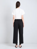 Proenza Schouler Back cropped on Model  Image of Hilma Top in Eco Cotton in Jersey in White