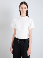 Proenza Schouler Detail on Model  Image of Hilma Top in Eco Cotton in Jersey in White