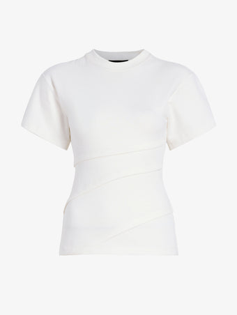 Proenza Schouler Still Life Image of Hilma Top in Eco Cotton in Jersey in White
