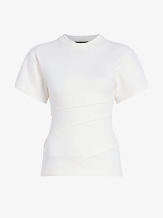 Proenza Schouler Still Life Image of Hilma Top in Eco Cotton in Jersey in White