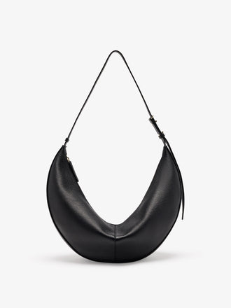 Proenza Schouler Still Life Back Image of Hobo Slide Bag in Pebbled Calf in black