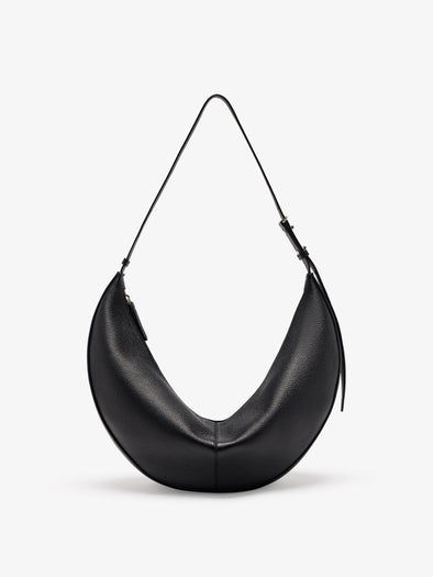 Proenza Schouler Still Life Back Image of Hobo Slide Bag in Pebbled Calf in black