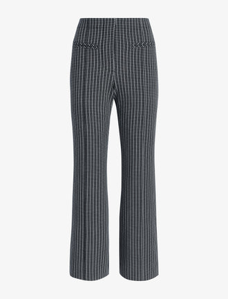 Proenza Schouler flat image of Isadora Pant in Stretch Tailoring in BLACK/WHITE CHECK
