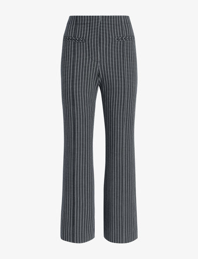 Proenza Schouler flat image of Isadora Pant in Stretch Tailoring in BLACK/WHITE CHECK