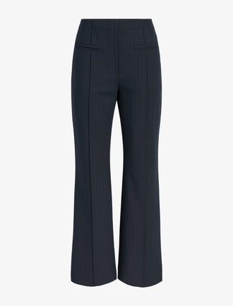 Proenza Schouler Still Life image of Isadora Pant in Stretch Tailoring in INK CHECK