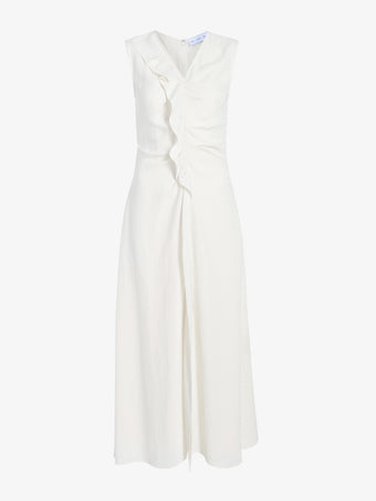 Proenza Schouler Still Life Image of Jaya Dress in Jacquard Flou in Off White