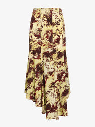 Proenza Schouler Still Life image of Joelle Skirt in Printed Silk Viscose in Rust Multi