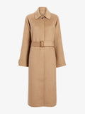 Proenza Schouler Flat image of  Juliette Coat in Brushed Wool in CAMEL
