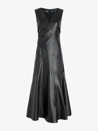 Proenza Schouler Still Life Image of Kenza Dress in Nappa Leather in Black